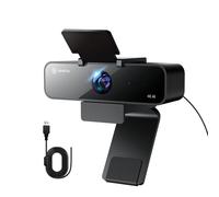 N newline Webcam PC 4k con 2 Microfoni con Sensore Sony, 3 Modalità AI e 2 Controlli Gestuali, 95° Grandangolo, Telecamera USB 4k per PC Mac Laptop per Videoconferenze, Live Streaming