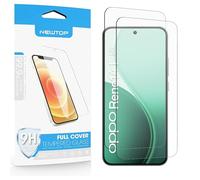 N NEWTOP 2 Pezzi Pellicola Compatibile con OPPO RENO 14 F 5G, GLASS FILM 0.3mm 9H Vetro Temperato Proteggi Schermo Display Anti Urto Graffio Protezione Protettiva Film Esterna Monitor
