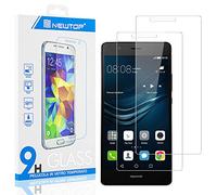 N NEWTOP [2 Pezzi Pellicola GLASS FILM Compatibile per Huawei P9 Lite, Fina 0.3mm Durezza 9H in Vetro Temperato Proteggi Schermo Display Protettiva Anti Urto Graffio Protezione