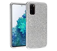 N NEWTOP 3in1 Cover Compatibile con Samsung A02S / A03S, Custodia Case GLITTER Brillantini Paper Interno Bling TPU + PC Flessibile Morbida Case Posteriore Lucida Protezione Fotocamera (Black)
