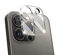 N NEWTOP Camera GLASS Compatibile con Apple iPhone 13 Pro / 13 Pro Max, FILM 2.7mm 9H 2.5D Vetro Temperato Trasparente Protezione Copertura Fotocamera Posteriore Lens Film Lenti Anti Urto Graffio (1)