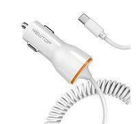 N NEWTOP Caricabatterie CC07 Cavo Flessibile Accendisigari 3A Type-C USB QC 3.0 Ricarica Rapida Carica Universale Auto Cellulari Tablet Compatibile per Xiaomi Oppo Realme Samsung Huawei (Bianco)