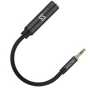 N NEWTOP Cavo 25cm Adattatore AD24 Prolunga 6.35mm Femmina e 3.5mm Maschio Cuffie AUX Audio per Auricolari, Amplificatore, Impianto Stereo, Pianoforte, AV, Chitarra, Home Theater, Microfono