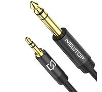 N NEWTOP Cavo AUX08 Jack 3,5mm a 6,35mm Audio Stereo 180cm Maschio Maschio AUX per Smartphone, Tablet, Pc con Casse, Altoparlanti, Amplificatore, Chitarra, Strumenti, Microfono