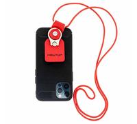 N NEWTOP Cordino 2in1 Ring Stent Tracolla Stand Cinghia Laccetto Corda Appendere Anello Ruotabile Estate Mare Sport Fitness Inverno Universale Base Supporto Porta per Cellulare Smartphone (Rosso)