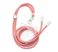N NEWTOP Cordino Tracolla Regolabile Cinghia Laccetto Corda TPU da Cover Appendere Catena Rimovibile Estate Mare Sport Fitness Inverno Montagna Universale per Cellulare Smartphone (Rosa)