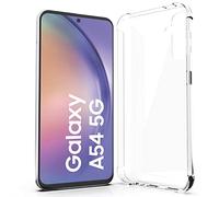 N NEWTOP Cover Compatibile con SAMSUNG GALAXY A54 5G, Posteriore Semi Rigida TPU Hard Clear Anti-Shock Custodia Guscio Case Protettiva Semirigida Trasparente Angoli Rinforzati Anti Urto