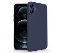 N NEWTOP Cover Compatibile per Apple iPhone 16, Custodia TPU SOFT Gel Silicone Ultra Slim Sottile Flessibile Case Posteriore Protezione Fotocamera Anti Urto Guscio Scocca Colorato Fina (Blu)