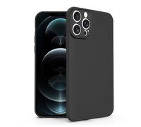 N NEWTOP Cover Compatibile per Apple iPhone 16 Pro, Custodia TPU SOFT Gel Silicone Ultra Slim Sottile Flessibile Case Posteriore Protezione Fotocamera Anti Urto Guscio Scocca Colorato Fina (Nero)