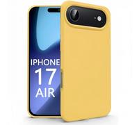 N NEWTOP Cover Compatibile per Apple iPhone 17 Air, Custodia TPU SOFT Gel Silicone Ultra Sottile Flessibile Case Posteriore Protezione Fotocamera Anti Urto Guscio Scocca Colorato (Giallo)
