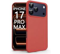 N NEWTOP Cover Compatibile per Apple iPhone 17 PRO MAX, Custodia TPU SOFT Gel Silicone Ultra Sottile Flessibile Case Posteriore Protezione Fotocamera Anti Urto Guscio Scocca Colorato (Rosso)