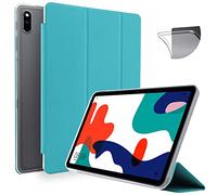 N NEWTOP Cover Compatibile per HUAWEI MATEPAD 10.4'' 2020, Custodia Flip Smart Libro TPU BACK FRONT Ultra Sottile Leggera Stand Supporto Funzione Wake/Sleep Simil Pelle (Azzurra)