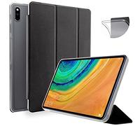 N NEWTOP Cover Compatibile per HUAWEI MATEPAD PRO 10.8'' 2019, Custodia Flip Smart Libro TPU BACK FRONT Ultra Sottile Leggera Stand Supporto Funzione Wake/Sleep Simil Pelle (Nera)