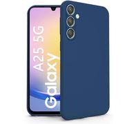N NEWTOP Cover Compatibile per Samsung Galaxy A25 5G, Custodia TPU SOFT Gel Silicone Ultra Sottile Flessibile Case Posteriore Protezione Fotocamera Anti Urto Guscio Scocca Colorato (Blu)