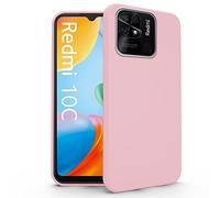 N NEWTOP Cover Compatibile per XIAOMI REDMI 10C, Custodia TPU SOFT Gel Silicone Ultra Slim Sottile Flessibile Case Posteriore Protettiva Anti Urto Guscio (Rosa)