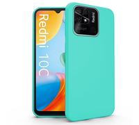 N NEWTOP Cover Compatibile per XIAOMI REDMI 10C, Custodia TPU SOFT Gel Silicone Ultra Slim Sottile Flessibile Case Posteriore Protettiva Anti Urto Guscio (Azzurro)