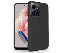 N NEWTOP Cover Compatibile per Xiaomi REDMI NOTE 12 4G, Custodia TPU SOFT Gel Silicone Ultra Slim Sottile Flessibile Case Posteriore Protettiva Anti Urto Guscio Proteggi Scocca (Nero)