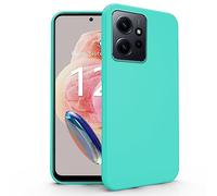 N NEWTOP Cover Compatibile per Xiaomi REDMI NOTE 12 4G, Custodia TPU SOFT Gel Silicone Ultra Slim Sottile Flessibile Case Posteriore Protettiva Anti Urto Guscio Proteggi Scocca (Turchese)