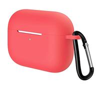 N NEWTOP Cover Custodia GD03 Compatibile con AirPods Pro 2021, Guscio Terza Generazione Scocca Protettiva in TPU Case Silicone Antiurto Ergonomica con Portachiavi Cuffie (Red)