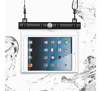 N NEWTOP Cover Impermeabile Universale WA04 per Tablet 7-8 Pollici Massimo 21x14cm, Custodia Subacquea Trasparente Plastica Borsa Tracolla Protezione Acqua Sabbia Pioggia Waterproof (Bianco)