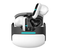 N NEWTOP Cuffie AB22 Auricolari Bluetooth V5.3 Universali LED Stereo Wireless Funzione Modalità Gaming Musica Scelta per Smartphone Tablet Notebook PC Samsung Huawei Xiaomi Realme Asus OPPO (Bianco)