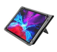 N NEWTOP Custodia 360 Gradi Compatibile 10" 16:9 Pollici Universale Cover per Tablet Dimensioni Massime 24.5x15 cm Libro Flip Simil Pelle Funzione Stand Orizzontale Verticale Rotazione (Blue)