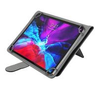 N NEWTOP Custodia Compatibile 10" 16:9 Pollici Universale Cover per Tablet Dimensioni Massime 24.5x15.5 cm a Libro Flip in Simil Pelle Magnetica Funzione Stand Integrata Orizzontale (Black)