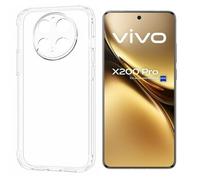 N NEWTOP Custodia Compatibile con VIVO X200 PRO, Morbido TPU CLEAR Silicone Anti Urto Graffio Trasparente Slim Sottile Flessibile Case Posteriore Proteggi Vetro Display (Solo Cover)