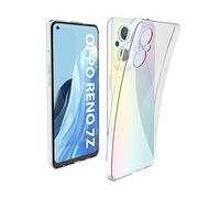 N NEWTOP Custodia Cover Compatibile con OPPO A96 5G - RENO 7Z, Morbido TPU CLEAR Gel Silicone Anti Graffio Trasparente Slim Sottile Flessibile Case Guscio Posteriore Proteggi