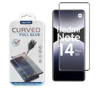 N NEWTOP Pellicola Compatibile con REDMI NOTE 14 PRO PLUS 5G Glass Film 9H Vetro Curvo Full Glue Temperato Proteggi Schermo Display Anti Urto Graffio Protezione Completa Parti Curve Protettiva Monitor
