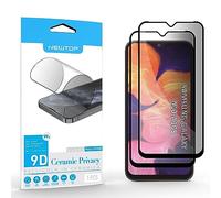 N NEWTOP Pellicola Privacy CERAMIC Compatibile con Samsung Galaxy A10S - A10, Lucida FULL GLUE 0.24mm 9D Vetro Proteggi Schermo Temperato Anti Urto Cornice Nera Graffio Completa Protezione Pezzi (2)