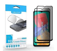 N NEWTOP Pellicola Privacy CERAMIC Compatibile con Samsung Galaxy A12 / A23 5G / A32 5G / A04S, Lucida FULL GLUE 0.24mm Vetro Proteggi Schermo Temperato Cornice Nera Completa Protezione Pezzi (2)