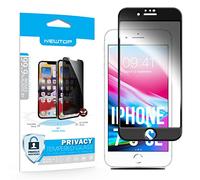 N NEWTOP Pellicola Privacy Compatibile con iPhone SE 2022/SE 2020/7/8, Full Glass 2.5D Film 0.6mm Vetro Temperato Protezione Angolo 30° Gradi Completa Screen Totale Bordi Schermo Display Anti Urto (1)
