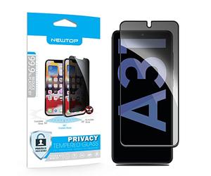 N NEWTOP Pellicola Privacy Compatibile con Samsung Galaxy A31, Full Glass 2.5D 0.6mm Vetro Temperato Protezione Angolo 30° Completa Screen Totale Bordi Schermo Display Anti Urto (1)