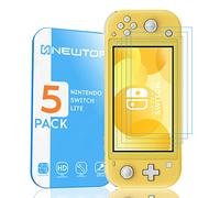 N NEWTOP Pellicola TPU Antishock Compatibile con Nintendo Switch Lite (2019) 5.5 Pollici, Trasparente Ultra Fina 0.2mm Protezione Schermo Touch Screen Display Copertura Anti Urto Graffi (5 Pezzi)