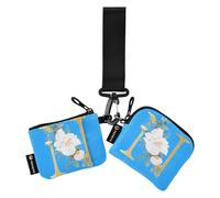 N Portamonete doppio porta carte di credito portafoglio sottile portatile portamonete porta monete con portachiavi per donne uomini 2 pezzi, Multicolore, 4.13"(L) x 3.5"(W), Accessorio da viaggio