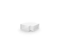 N-RBH Gomito Tubo Orizzontale 90° Raccordo 100 Bianco