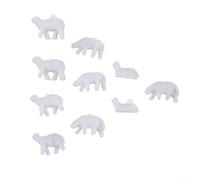 N Scala 1150 Modello Pecore 10 PCS per Ferrovia e Fattoria Animali FAI DA TE Paesaggio Modelli in Plastica per il Layout di Costruzione