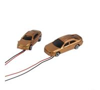 N-Scale Accessori Ferroviari 20 Auto Luce 12V Plastica | Set di 20 auto in plastica illuminate, N-Spur 1:150, ideali per paesaggi urbani, funzionamento a 12 V