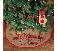 N&T NIETING - Gonna per albero di Natale, 70 cm, colore: Rosso e Nero