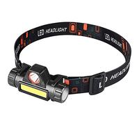 N/V LED torcia frontale leggera COB con 2 modalità USB ricaricabile impermeabile super luminoso LED faro per bambini e adulti, corsa, pesca, campeggio, escursionismo