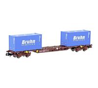 N VAGONE PER CONTAINER SGMNSS DI DB CARGO MF TRAIN MF33442 MODELLISMO