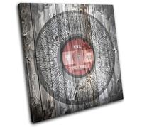 N.W.A Express Yourself Shabby Chic Record Vinyl Song Lyrics Canvas Art Print