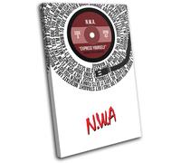 N.W.A. Express Yourself Song Lyrics Record Vinyl Canvas Wall Art Picture Print