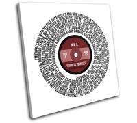 N.W.A. Express Yourself Song Lyrics Record Vinyl Canvas Wall Art Picture Print