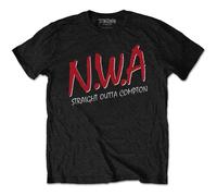 N.W.A Straight Outta Compton Black 2XL Maglietta