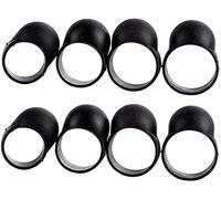 N/W Tongue Drum Finger Picks Nero Tapping Finger Sleeve Handpan 8 Pezzi