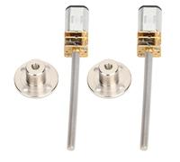 N20 30RPM DC 3V Gear Motor 2 Pack | Steel Speed Reduction Gearbox with M4x55 Threaded Shaft & Flange | Performance Low Noise Motor for DIY Projects/Home Appliances/Robotics