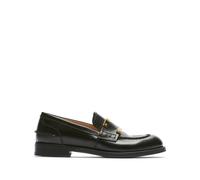 N21 - Scarpe basse nere in pelle con logo dorato - - Shoes - Donna - Nero - 36 EU