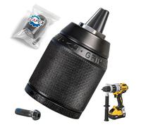 N242399 Mandrino autoserrante aggiornato da 1/2" con vite compatibile con DeWalt DCD940 DCD950 DCD950B DCD959 DCD970 DW980 DCD985